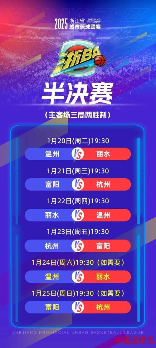 温州队VS丽水队！半决赛第三轮门票1月23日开售！