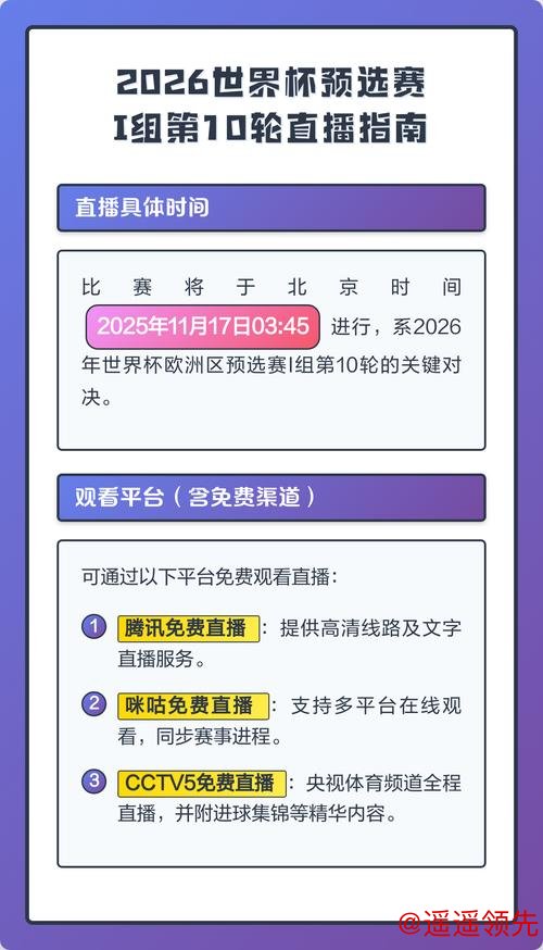 最新2026世界杯直播资讯与观看指南